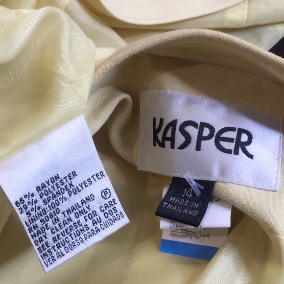 GUC Kasper 3 Pc Pastel Yellow Suit Set, 14 - Picture 13 of 13